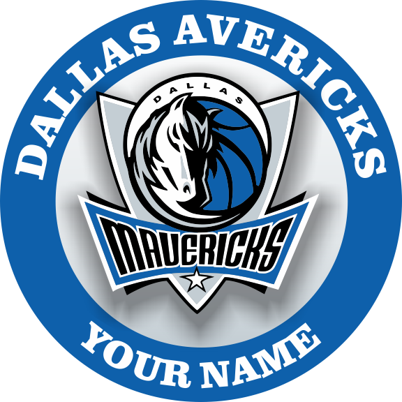 Dallas Mavericks Customized Logo vinyl decal